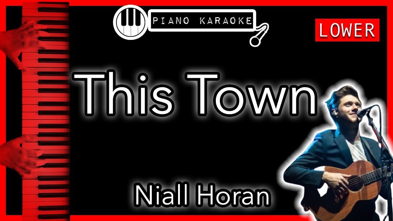 This Town (LOWER -3) - Niall Horan - Piano Karaoke Instrumental