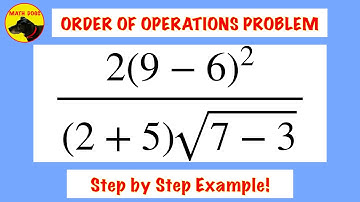 Order of Operations (Fraction Example!)