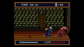 Splatterhouse 3 (Genesis / Mega Drive) - Odd Crash on Stage 4