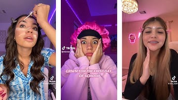 GRWM for the first day of school | get ready with me TikTok compilation