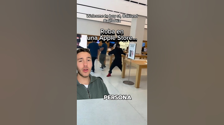 Un ladrón entra a ROBAR en una Apple Store y así reaccionan los empleados…