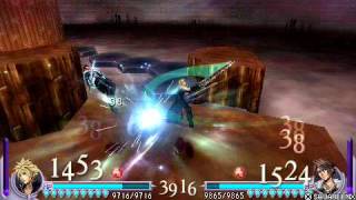 Dissidia Final Fantasy Lvl 100 Cloud VS Lvl 105 Squall