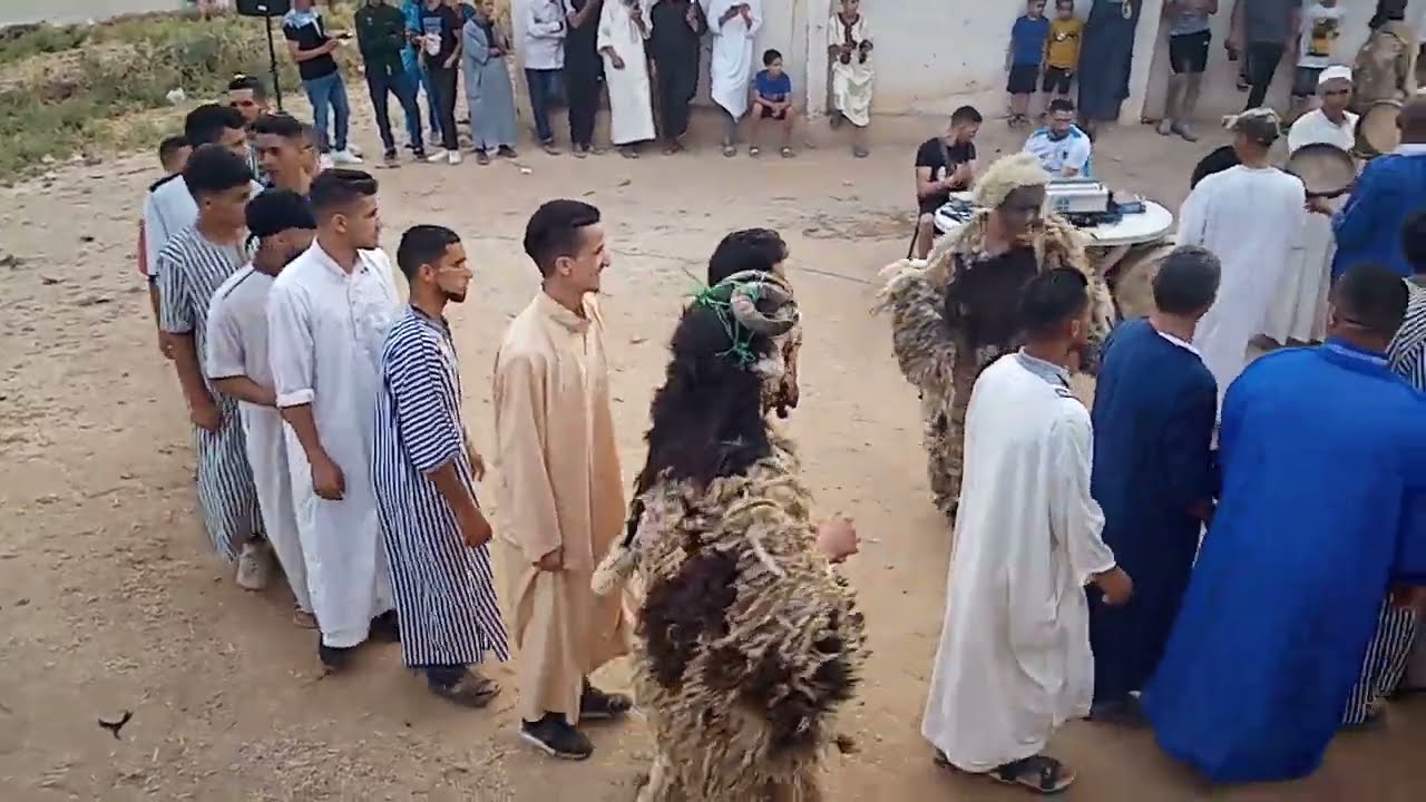 أجواء العيد2022:#أحواش_بيلماون  قبيلة هركيتة مع رقصات بوجلود والكلور امازيغي badabun