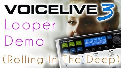 Voicelive 3 Looper Demo Review - Adele - Rolling In The Deep