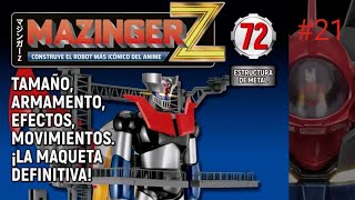 21 MAZINGER Z ( 75 cm ) + Hangar ( 90 cm ) fasciculos 69-72 Salvat España / Hachette Japón.