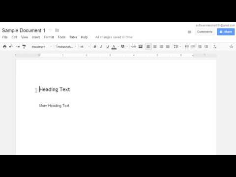 Changing the Heading