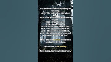 Never Give Up: The Untold Story of J.K. Rowling’s Success #motivation #shorts