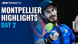 Murray and Pouille Make 2021 Tour Debuts; Simon Faces Novak | Montpellier 2021 Highlights Day 2