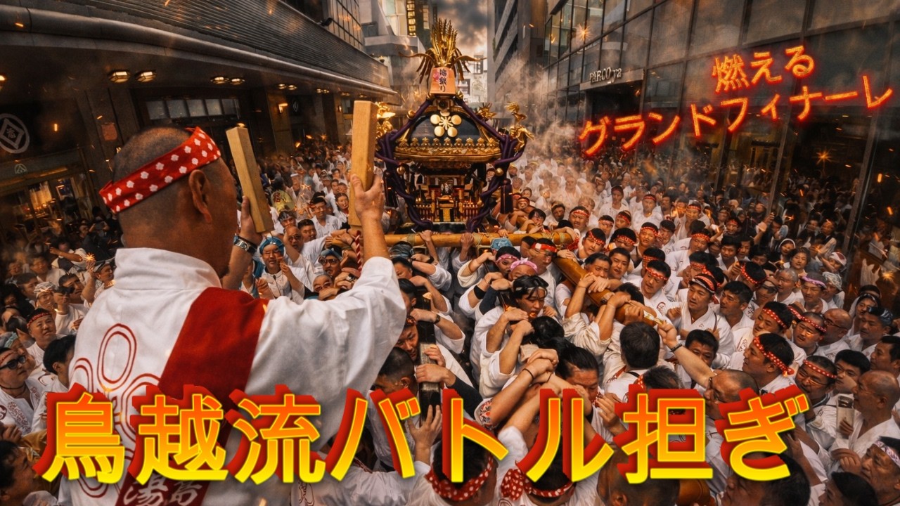 令和８年　湯島天神  ( 梅まつり )　神輿渡御です グランドフィナーレ 　ド迫力 　video#2 。