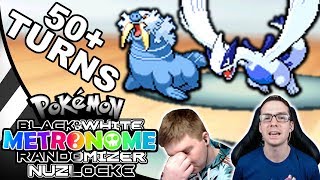 A 50+ TURN Gym Battle! Pokemon Black and White Metronome Randomizer Nuzlocke #13