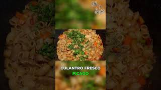 Así se termina un buen guiso de fideos con pollo 👌