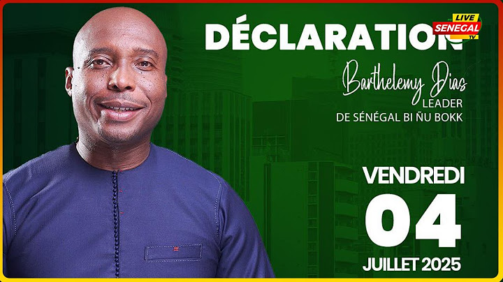 🛑DIRECT: Sonko Out 2029 suivez la déclaration de Barthelemy DIAS