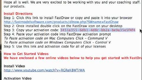 FastDraw Installation