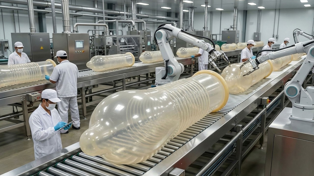 Inside the Condom Production Line – The Durex Manufacturing Process ...