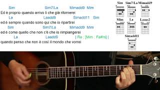 Video thumbnail of "Il mondo che vorrei (Vasco Rossi) - Accordi - Parte 2"