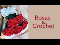 Tutorial Rosas Tejidas a Crochet Fácil💜Mayelin Ros