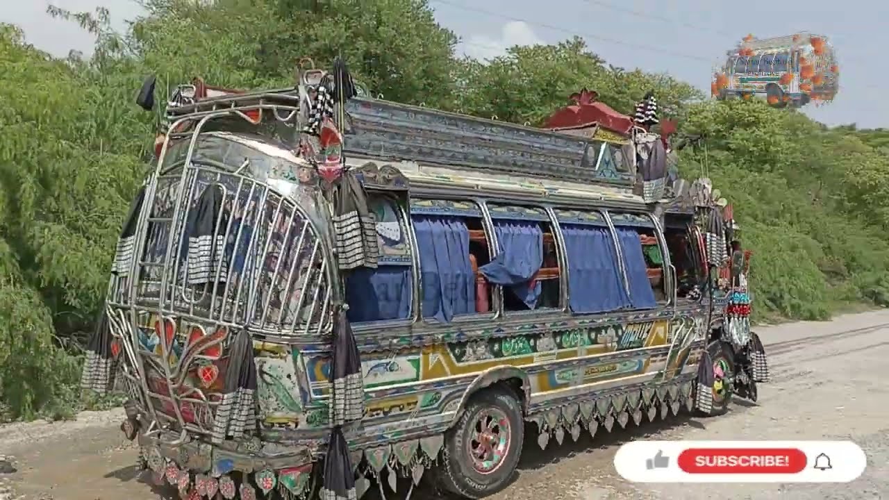Wonderful Pakistan  , Arts on the roads  (Kallar Kahar - Cho'a Saiden Shah Bedford Bus) - Part # 1
