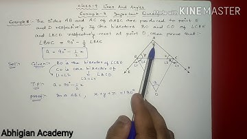 Class 9 maths chapter 6 example 8 solution | Lines and angles class 9 | NCERT book |