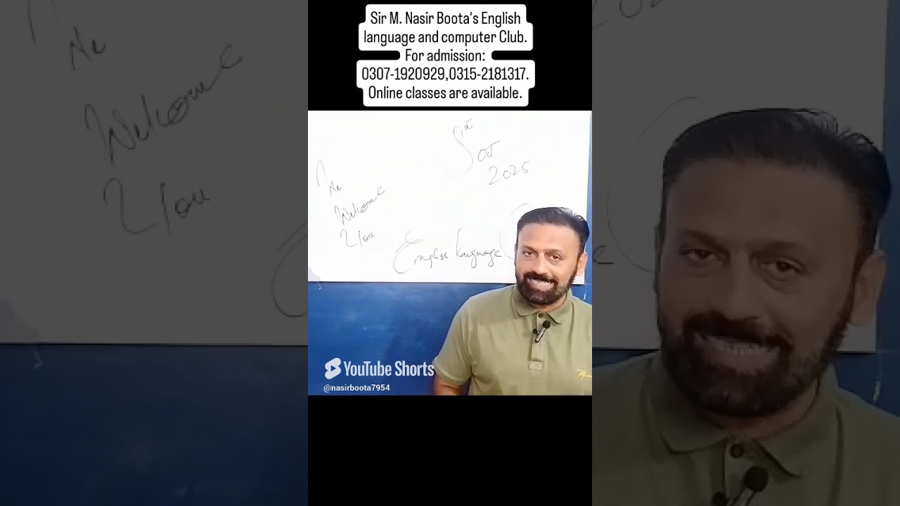 Sir Muhammad Nasir Boota's Class room