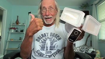Unboxing thr DeerTalk Wired Floodlight Camera