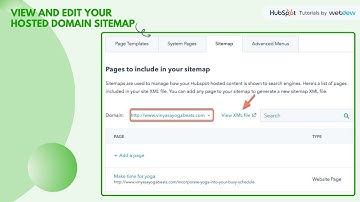 How-to view and edit your HubSpot hosted domain sitemap.