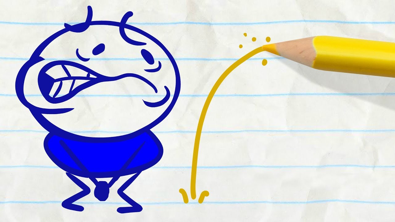 Pencilmate Needs A Bathroom! - Pencilmation Cartoons - YouTube