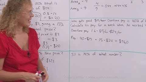How to solve basic percent word problems, part 2