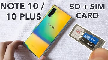 How to Insert SD Card + SIM Card to Galaxy Note 10 / Plus