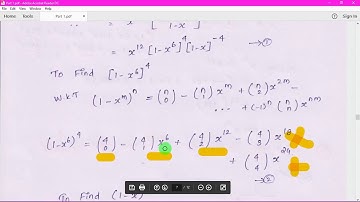 GTA  Session 10 - GENERATING FUNCTIONS(2)