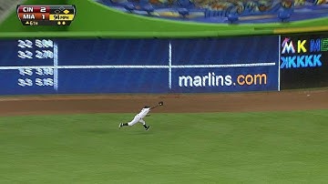 CIN@MIA: Pierre makes his second amazing catch