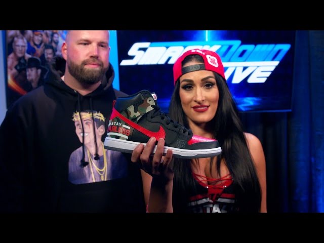 Nikki Bella's unveils her custom-made WrestleMania sneakers