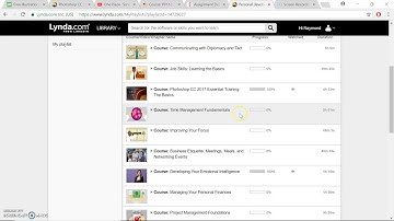 My Lynda personal development playlist