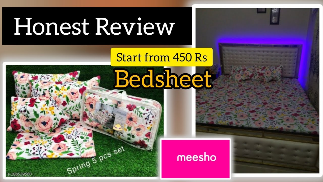 Quilted 5 piece bedding set/ Meesho /just Rs.450 इस त्योहार इन