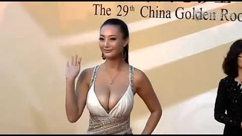王李丹妮胸袭金鸡红毯 深v裙露胸贴不忌讳 - 天天要闻