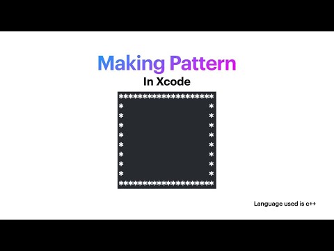 Hollow Rectangle Pattern | C++ | Xcode