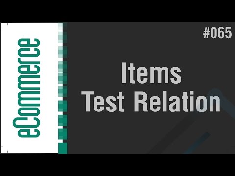 eCommerce Shop in Arabic #065 - Items - Test Table Relationship