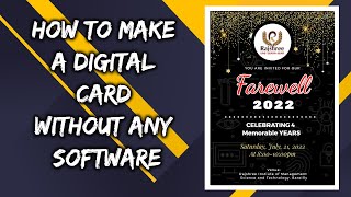 How to make a Digital Card || Without any Software