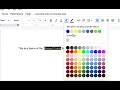 Recent Colors for Google Doc chrome extension