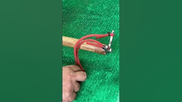 Handmade a bamboo slingshot # Craft Idea # DIY # Simple trigger mechanism