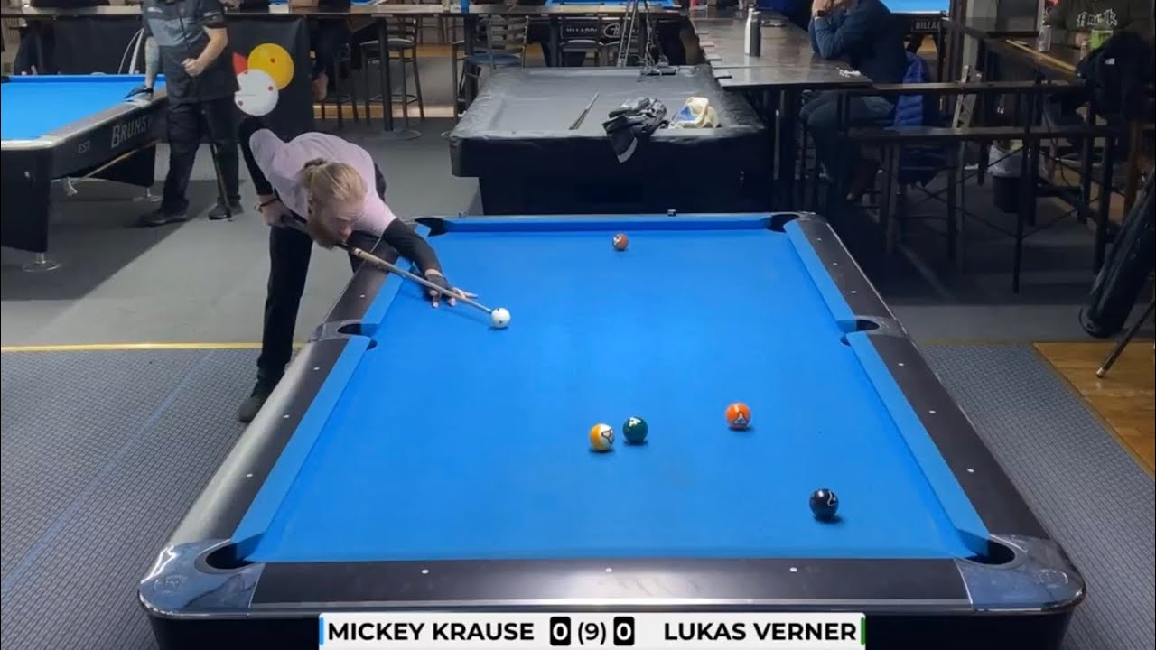 Billiards pool 9 ball Mickey Krause 