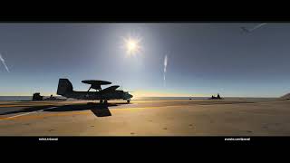 ANSMedia E-2D Hawkeye Carrier Landing MSFS2020