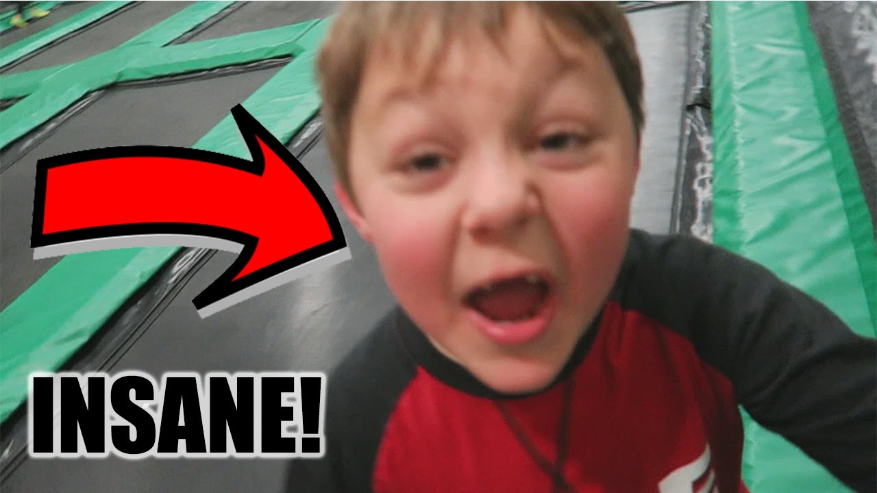 INSANE 7 YEAR OLD AT TRAMPOLINE PARK!
