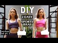 DIY SPORTS BRA - 2 EASY VERSIONS FOR BEGINNERS (w/ pattern) image