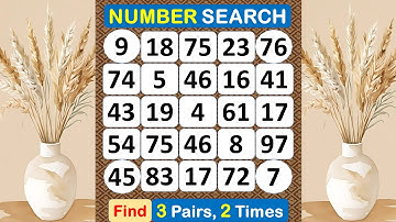 Number Search: How Healthy Is Your Brain? #braingame #memory #puzzle #quiz #mindset #match  -#352