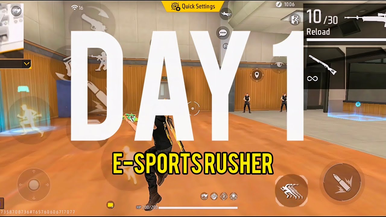 DAY 1 – Becoming a Primary Rusher 🔥🚀 | Free Fire max