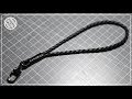 [Leather Craft] Making a wrist strap | Braiding leather cord