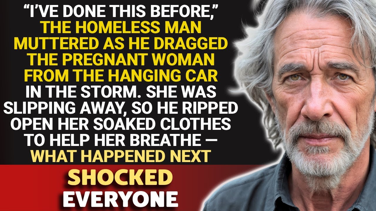Бездомный спас беременную женщину из подвешенной машины, но настоящий шок случился после того, ка...