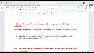 STAT 252 -  Chi Square Test of Independence