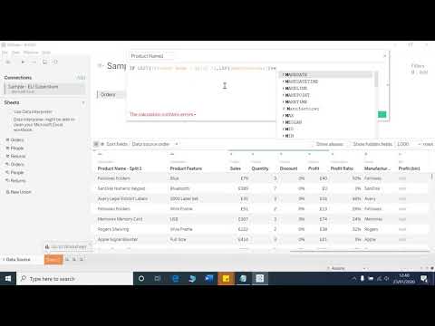String Subtraction in Tableau