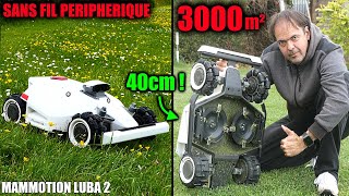 Mammotion luba 2 robot tondeuse sans Fil Périphérique 3000m² largeur de coupe 40 cm ! GPS  BLUETOOTH